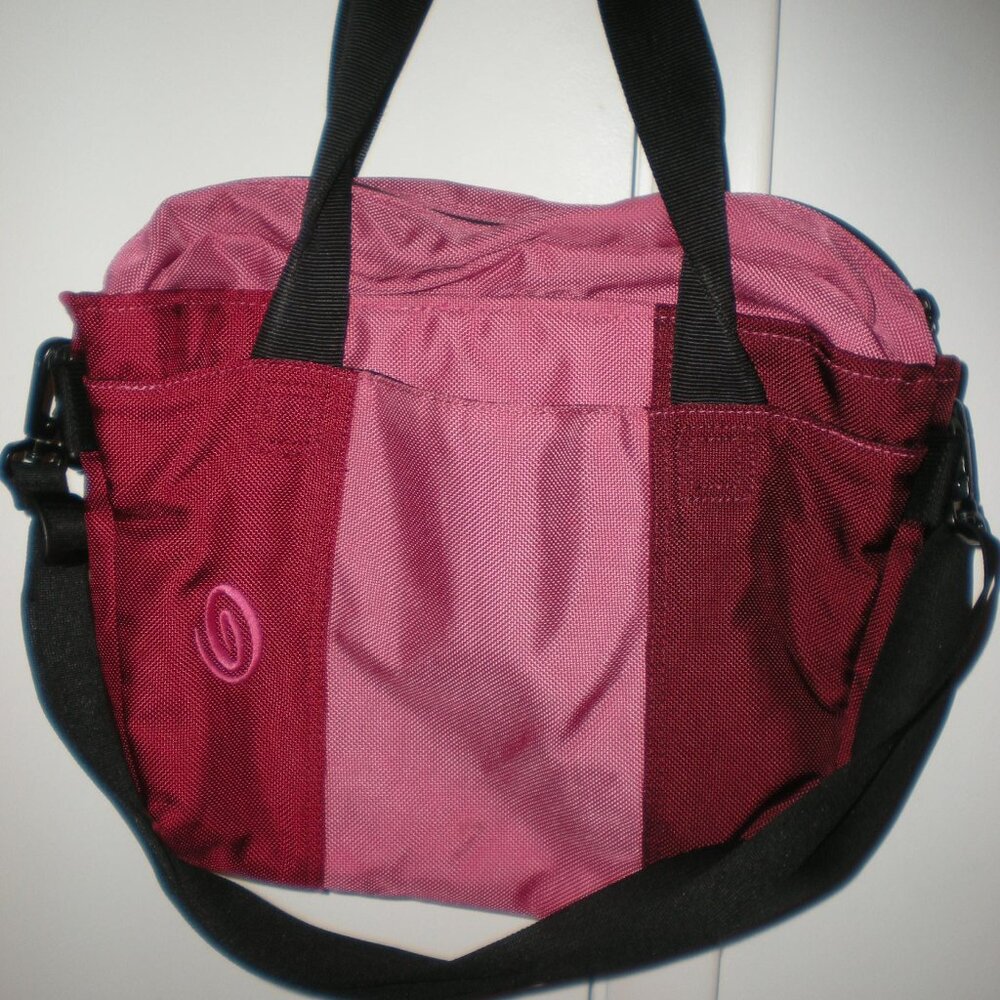 Timbuk2 Multi Pocket Zip Up Multi Colored Tote Bag Adjustable Strap